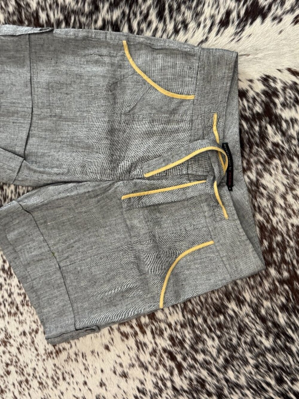 Development by Erica Davies Gray Linen Drawstring Shorts Sz 0